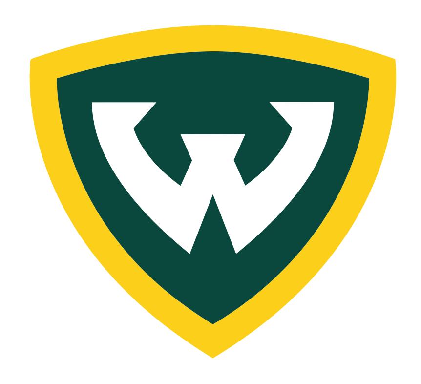 Wayne State University logo diy iron on heat transfer 3.5x3.5 inches